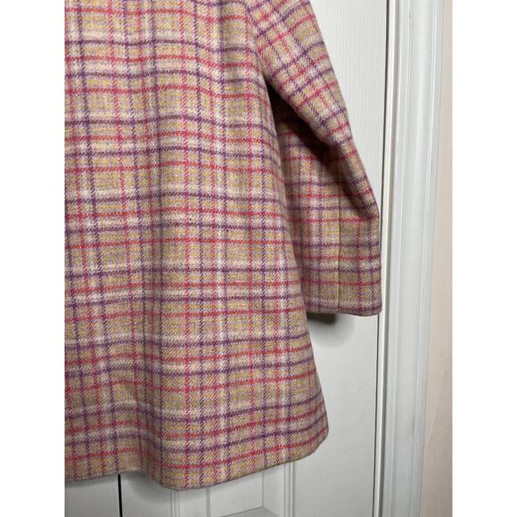 Britannical Girls Islington Coat Highgate Tweed Blossom Check Size 6-7 - Picture 9 of 9